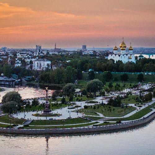 Парк Стрелка. Фото: Министерства туризма Ярославской области (10.04.2031)