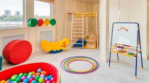 Зона для игр с детьми мастер-салоне