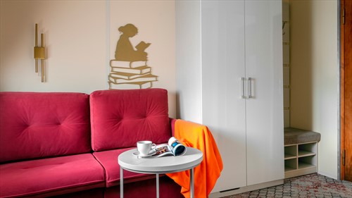 Двуспальный диван в каюте Люкс