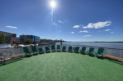 Солярий на шлюпочной палубе